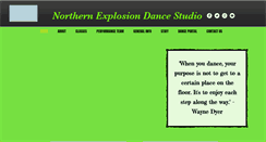 Desktop Screenshot of northernexplosiondancestudio.com