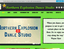 Tablet Screenshot of northernexplosiondancestudio.com